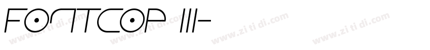 Fontcop III字体转换